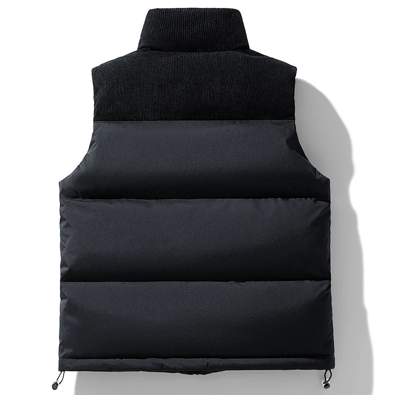 Men's Quilted Puffer Vest with Zip Front | Savoni