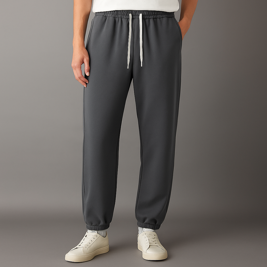 Men's Tapered Joggers with Drawstring Waist | Arden - Gray