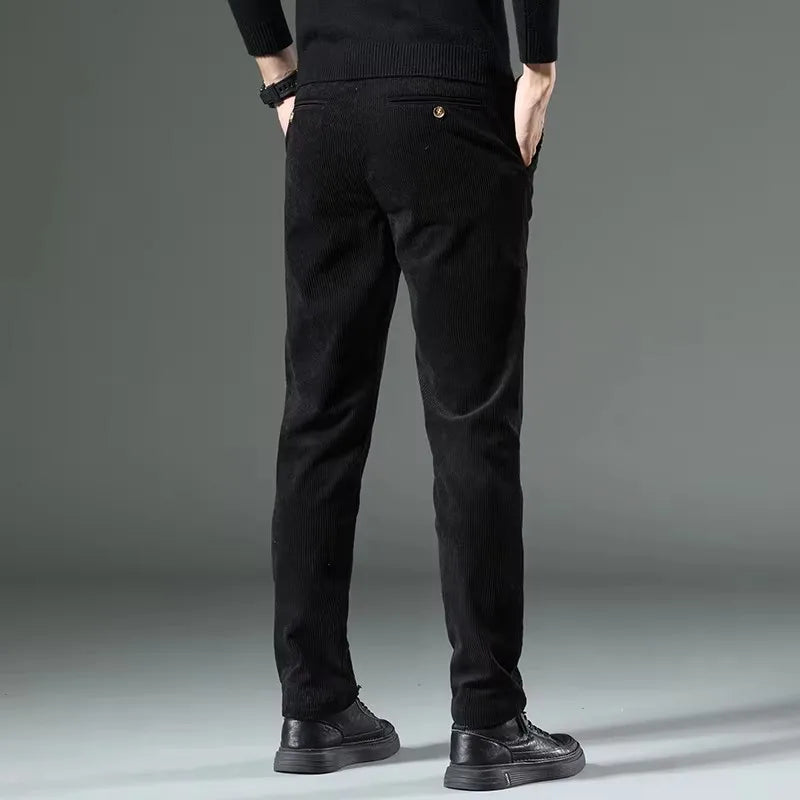 Men's Slim Fit Tapered Corduroy Trousers | Verano