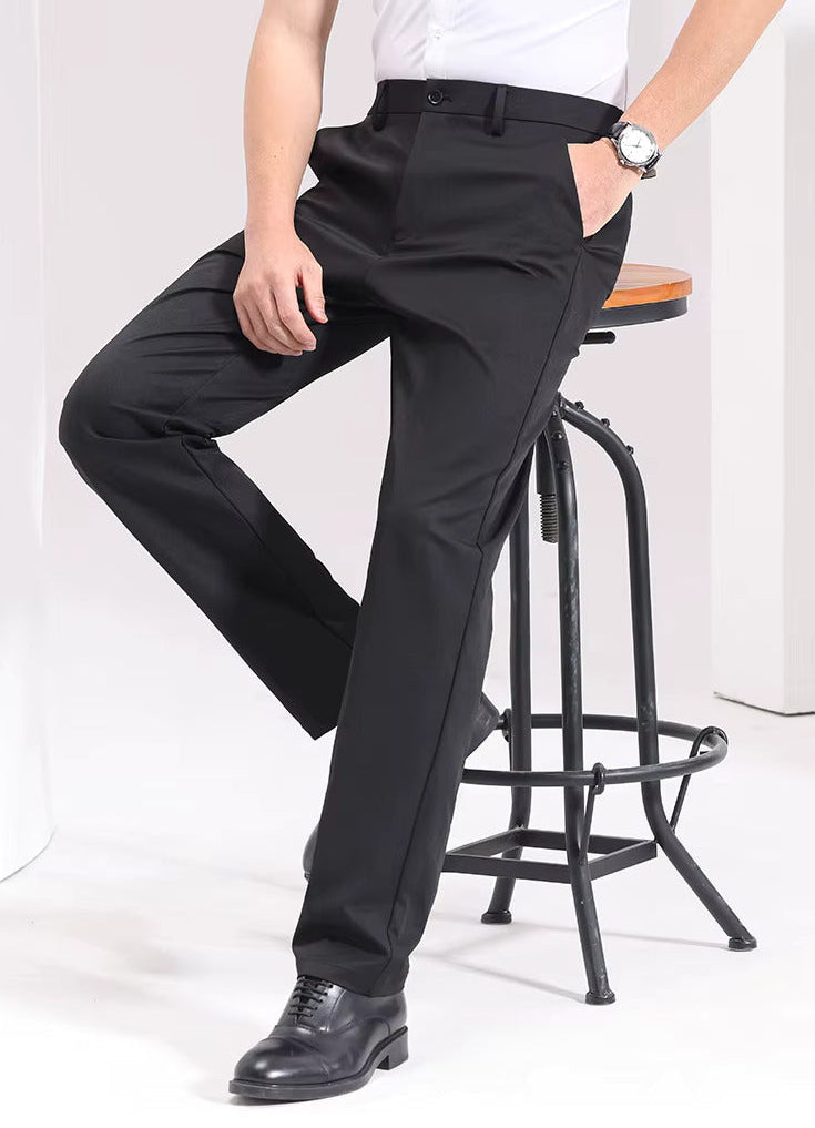 Men's Slim Fit Trousers with Belt Loops | Savoni