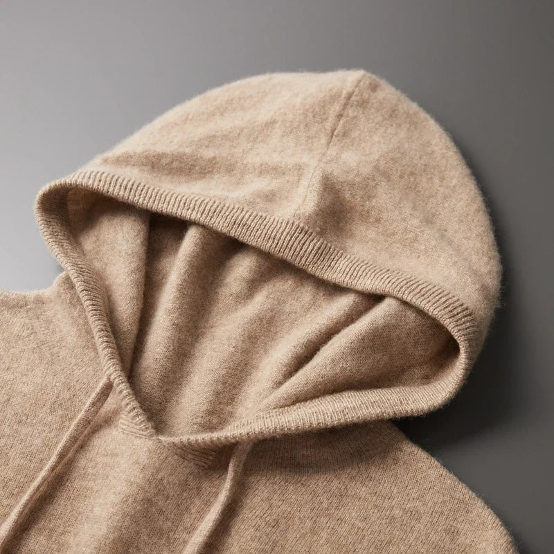 Men's Knitted Hoodie with Drawstring | Savoni