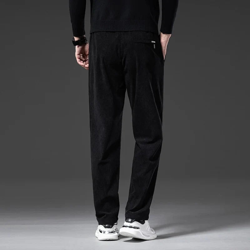 Men's Corduroy Trousers with Drawstring | Savoni