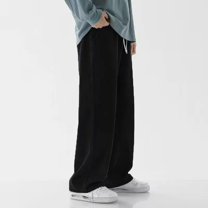 Men's Relaxed Fit Denim Jeans with Pockets | Arden - Black