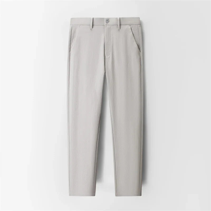 Men's Slim Fit Trousers with Belt Loops | Savoni
