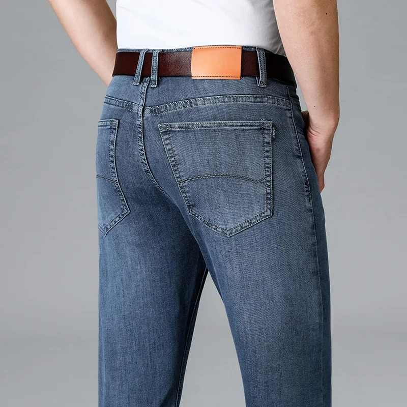 Men's Slim Fit Denim Jeans with Mid Rise | Harrison - Classic Denim