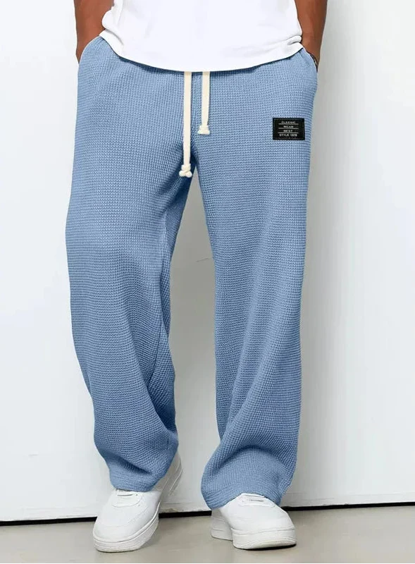 Men's Waffle Knit Drawstring Trousers | Arden
