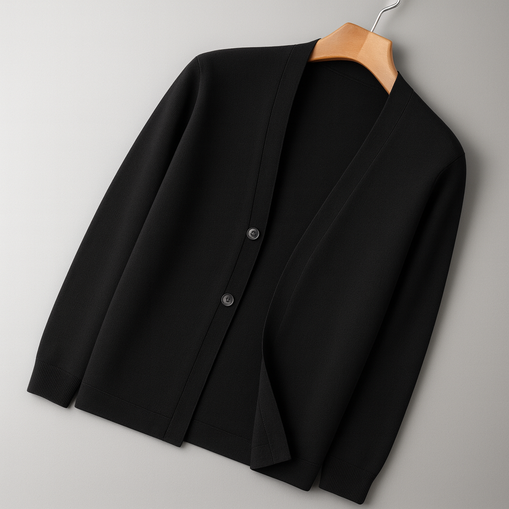 Men's Button-Up Cardigan in Fine Knit | Savoni