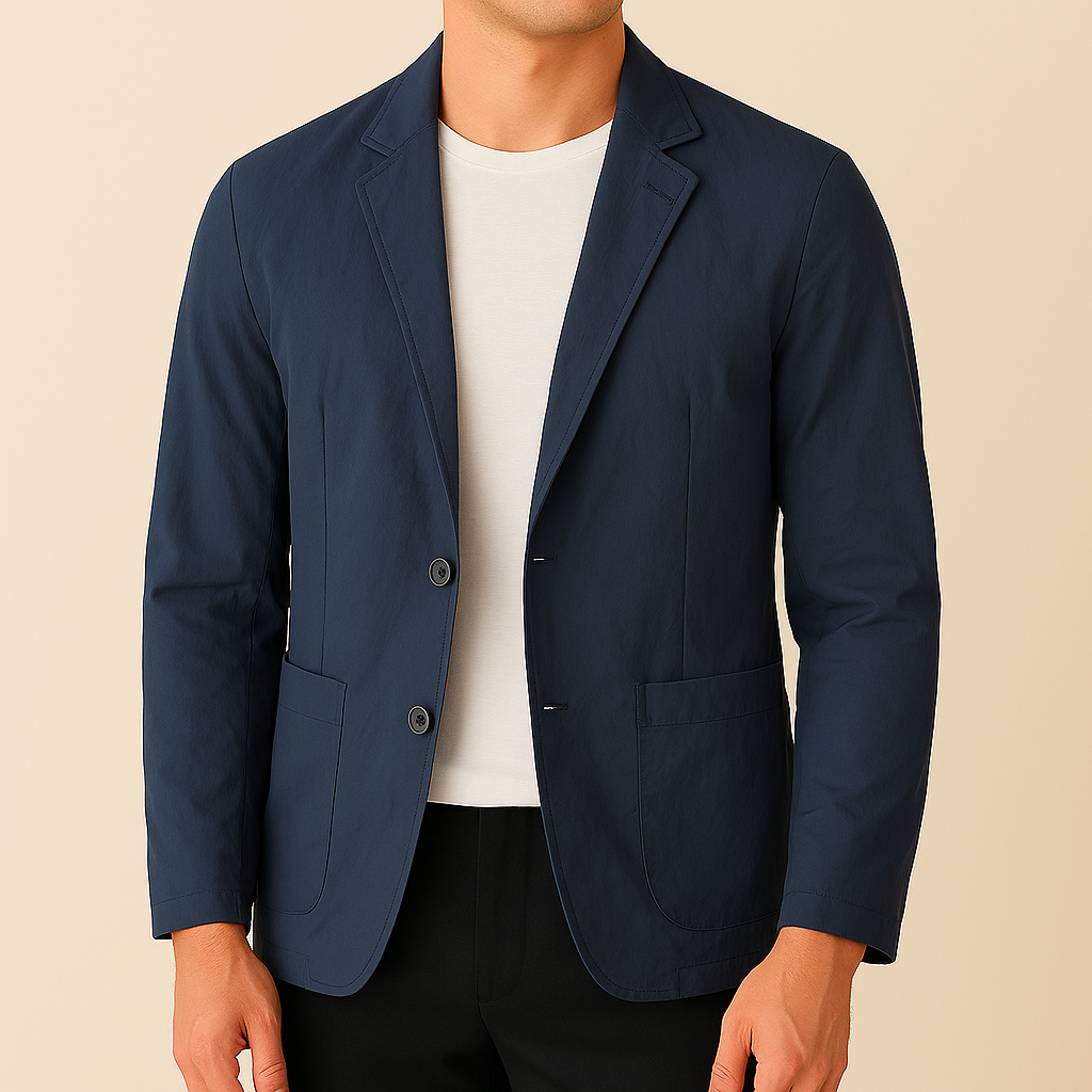 Men's Lightweight Blazer with Notch Lapel | Savoni