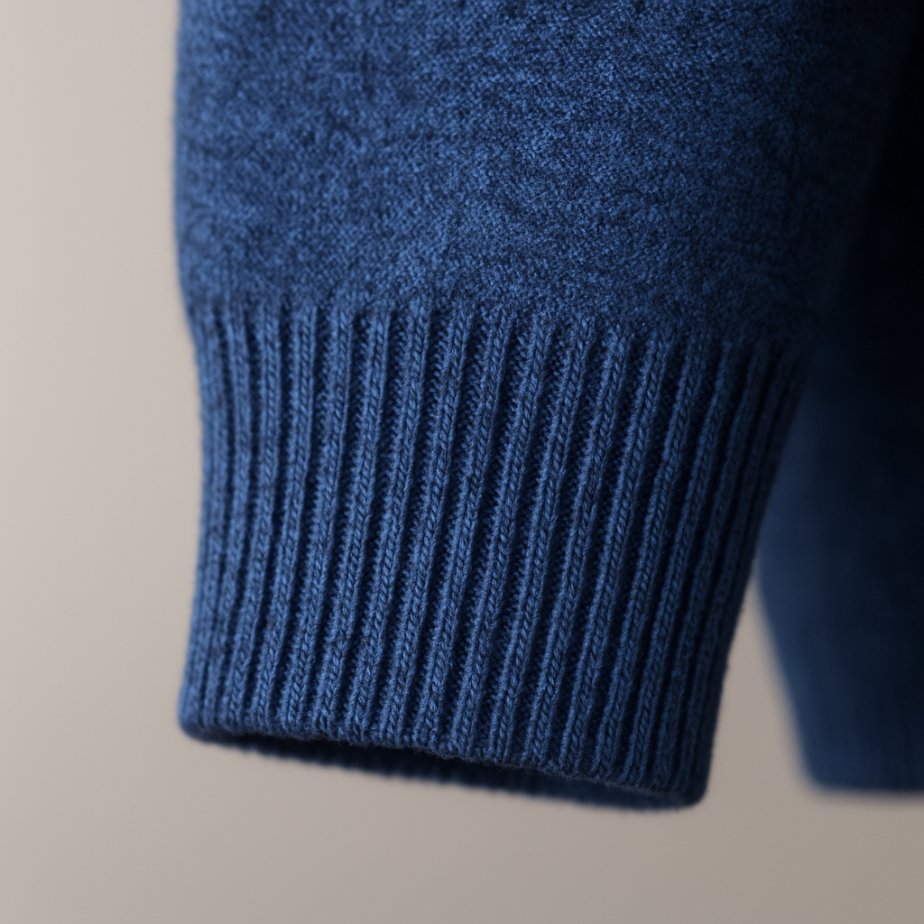 Men's Shawl Collar Sweater in Smooth Fine Knit | Savoni
