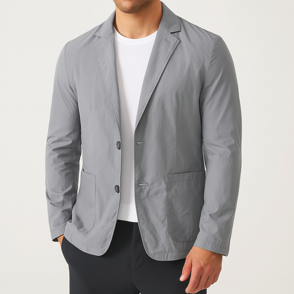 Men's Tailored Blazer, Lightweight Summer | Savoni - Gray